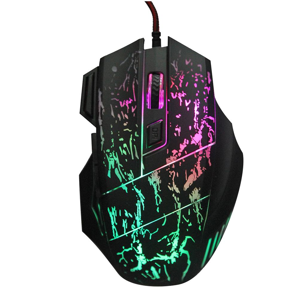 5500 DPI 7 Keys Button LED Optical USB Wired Gaming Mouse Mice for