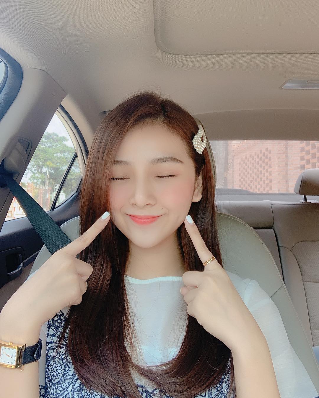 Set 5 kẹp tóc ngọc trai Hàn Quốc - phụ kiện tóc xinh xắn hot 2019