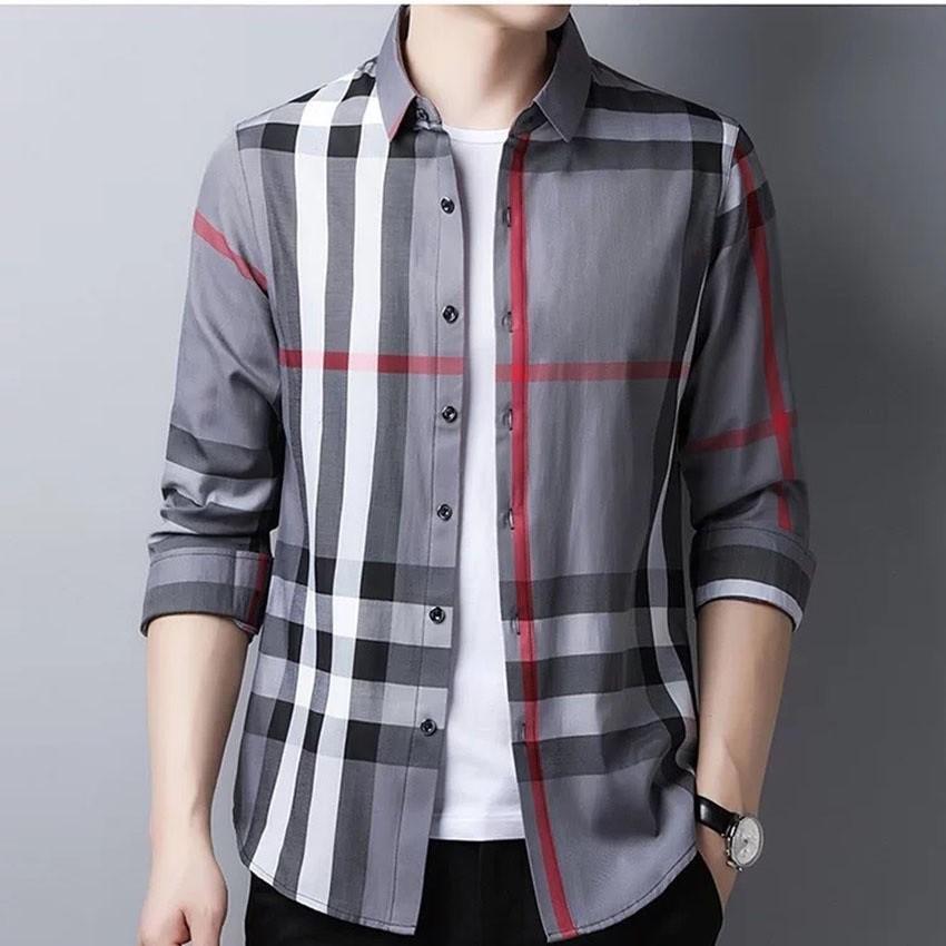 Áo sơ mi kẻ sọc thời trang nam Menswear, áo sơ mi nam THỜI TRANG cao cấp phong cách nam tính với 3 màu lựa chọn