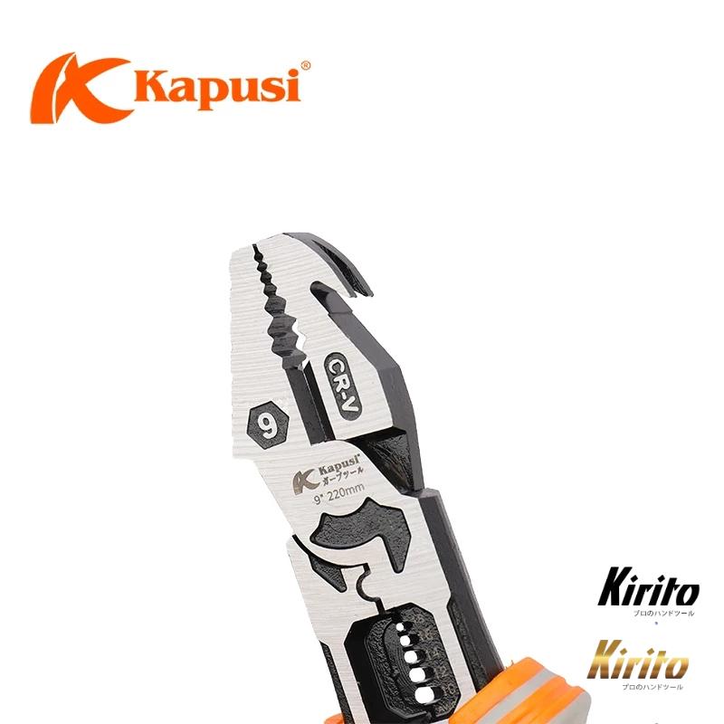 Kìm Đa Năng 9"/215mm CR-V K9021 – Kẹp, Cắt, Uốn, Tuốt Dây, Đóng Nhổ Đinh