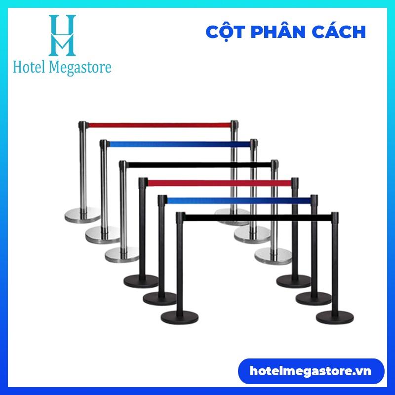 Cột phân cách phân làn lối đi - trụ phân cách dây kéo 2m