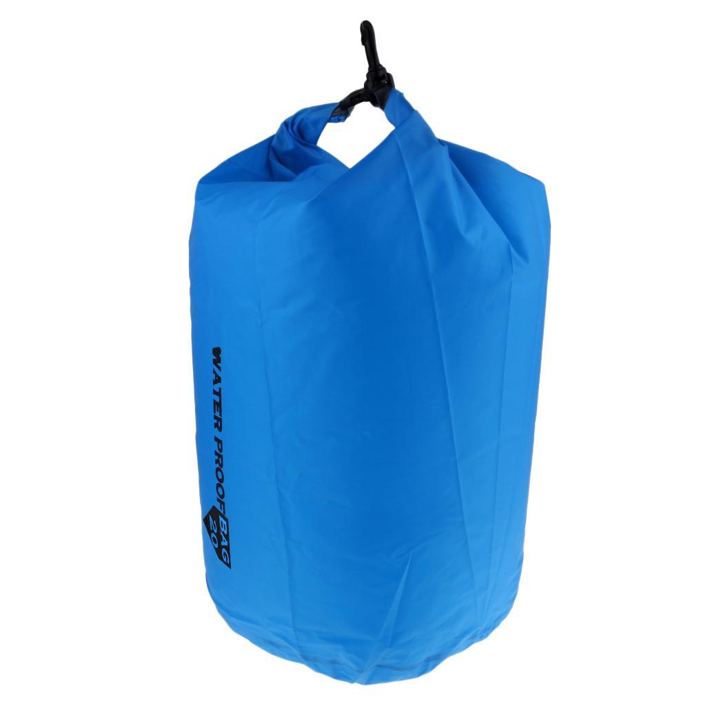 2x 10/20/40/70L Waterproof Dry Bag Roll Top Compression Sack for Kayaking, Beach, Rafting, Boating, Hiking, Camping And Fishing