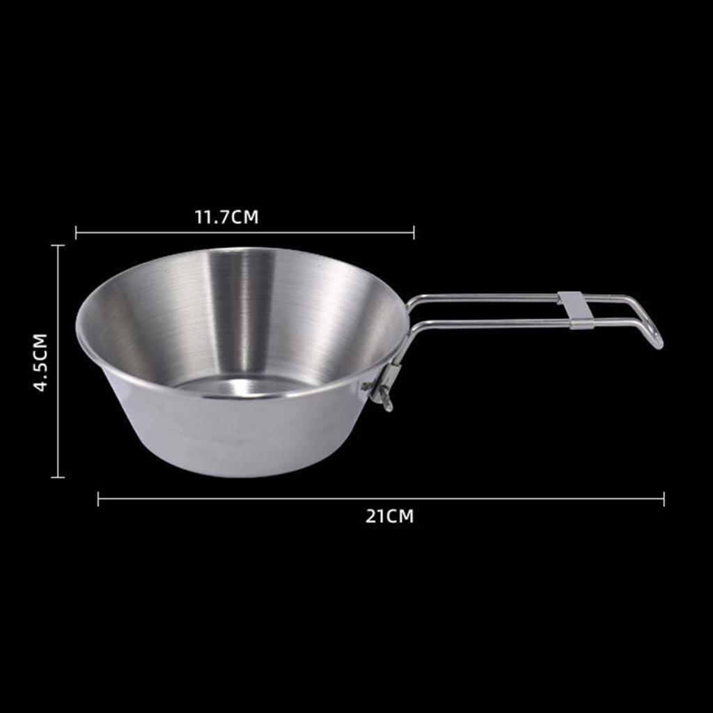 Folding Bowl Tools Camping Gear Picnic Cookware Food Container for Bbq