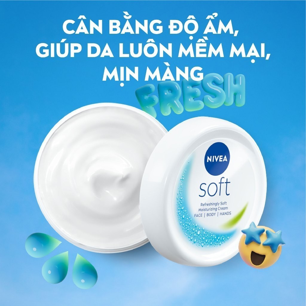 (B2B)Kem Dưỡng Mềm Da Nivea Soft Crème (200 Ml) - 89050