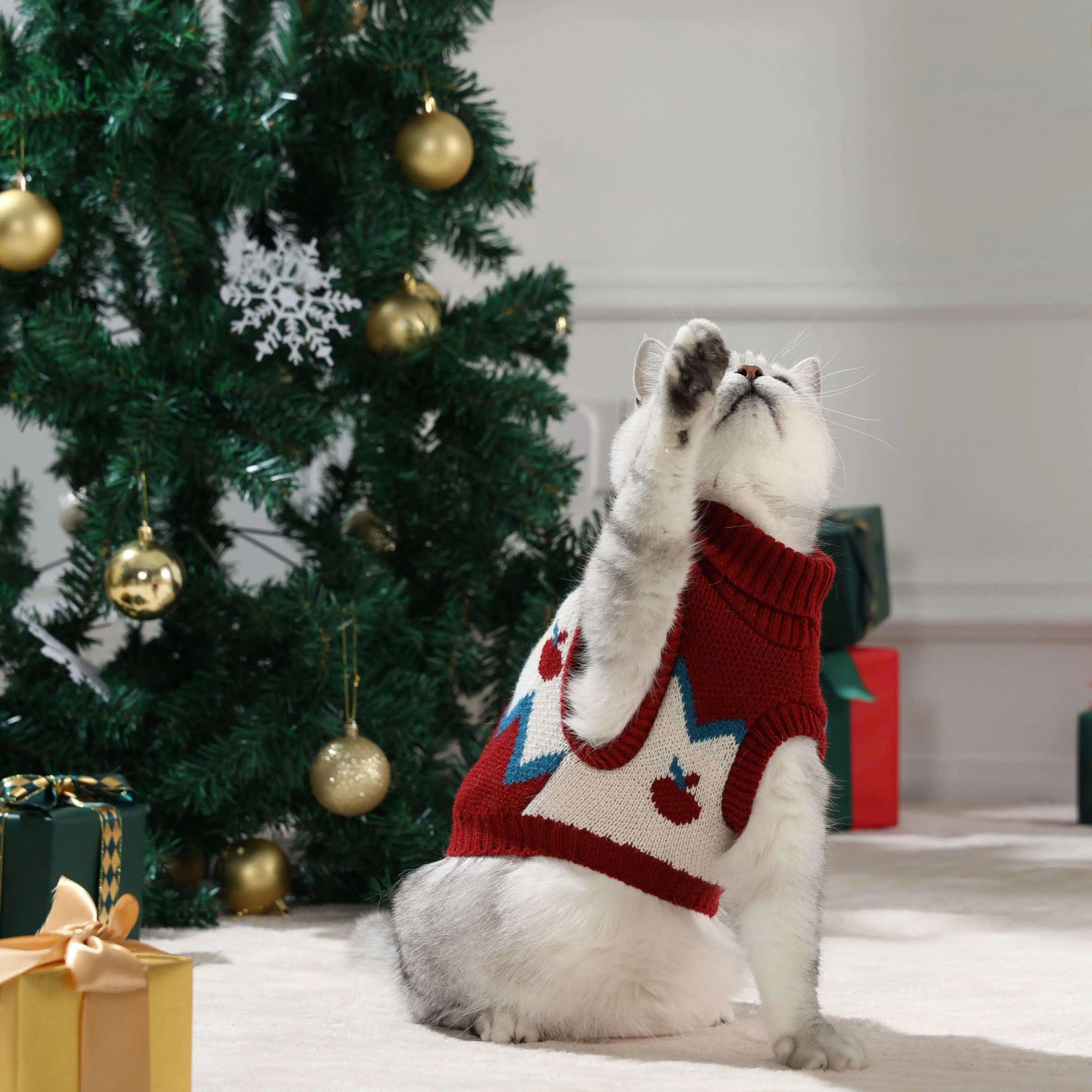 ÁO THUN NOEL SANG TRỌNG 03 TỪ 0.5-11KG DÀNH CHO THÚ CƯNG CHÓ MÈO