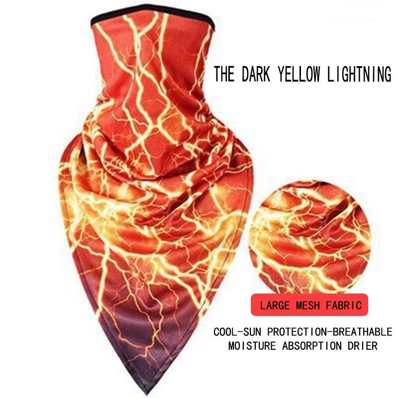 8 Colors Cycling Face Bandana Outdoor Sports Women Men Headband Faceshield Mask Neck Warmer Triangle Ice Silk Cool Scarf