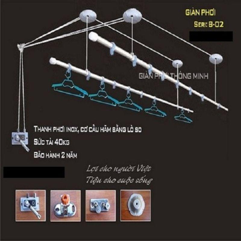 Bộ giàn phơi thông minh nhập khẩu