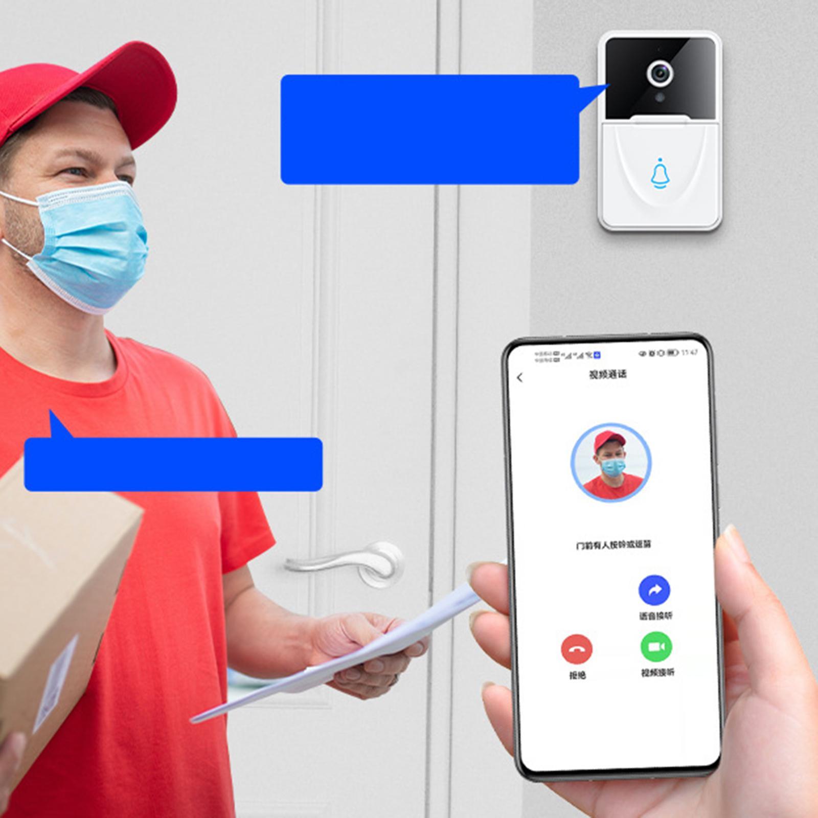 Smart Wireless Door Bell WiFi Intercom with Ding Dong Machine Home Hotels
