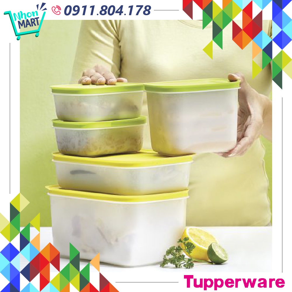 Bộ 5 hộp Tuppeware trữ đông Cozy Frozy đựng thực phẩm