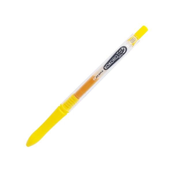 Bút Gel Zebra Kokoro 0.5mm - Zebra KOKORO-YL - Mực Vàng