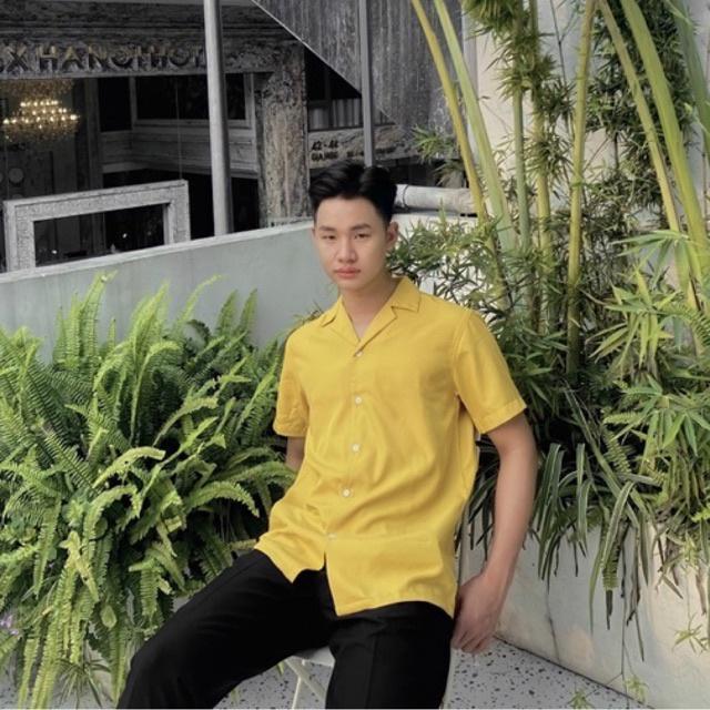 ÁO SƠ MI TAY NGẮN TRẮNG ĐEN BASIC CỔ VEST FORM RỘNG NAM NỮ UNISEX HÀN QUỐC MR SMILE 99 STREET STYLE ULZZANG