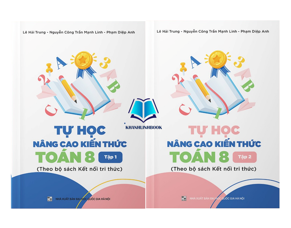 Sách - Combo Tự học Nâng cao kiến thức Toán 8 - tập 1 + 2 (Kết nối tri thức)