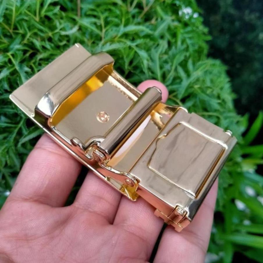 Mặt Khóa Cá Sấu Thắt Lưng Nam - Khóa Chống Gỉ Dùng Cho Thắt Lưng Da Có Rãnh Ở Giữa