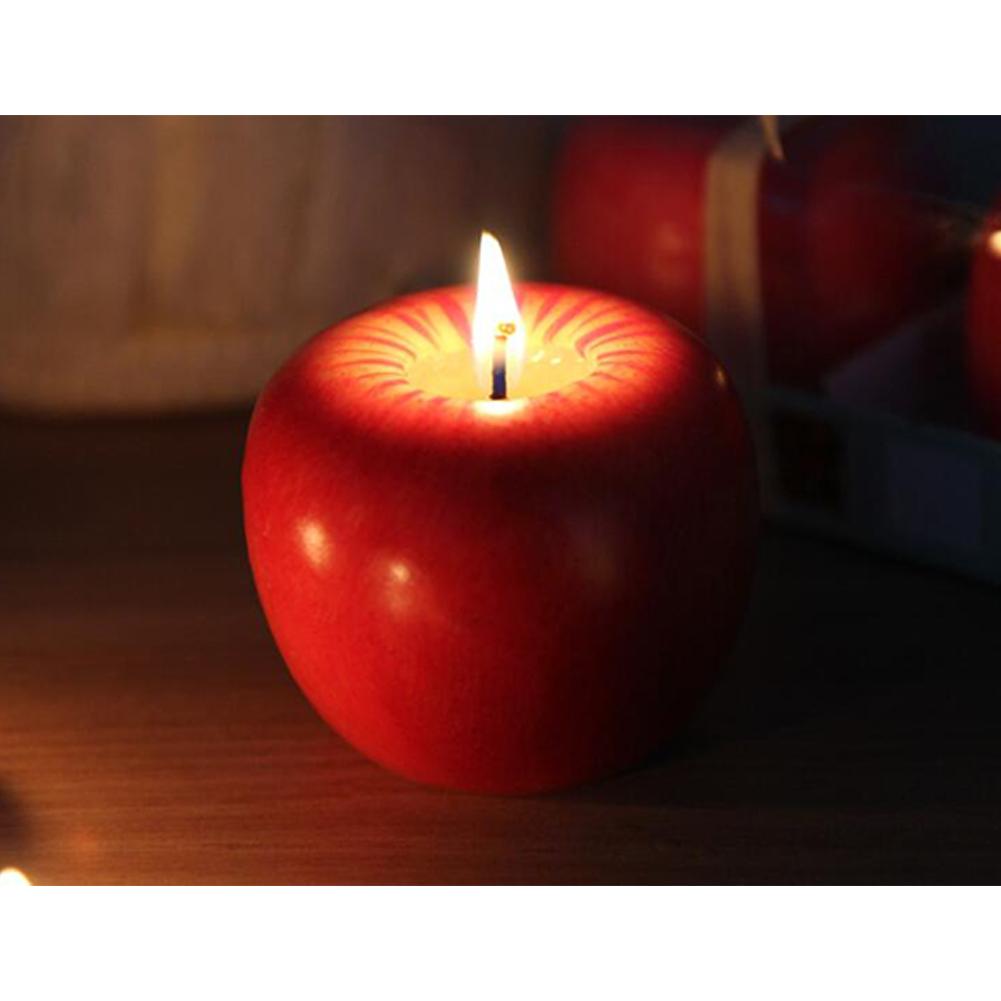 Emulational Apple Orange Candle Christmas Eve Gift Fruit Scented Candle