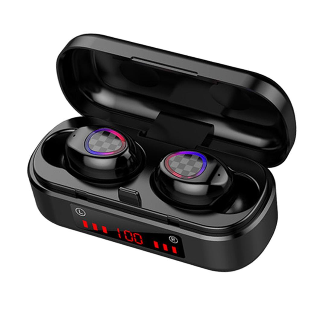 Bass Stereo Wireless Headphones Earbuds Bluetooth 5.0 &Charging Case for Running