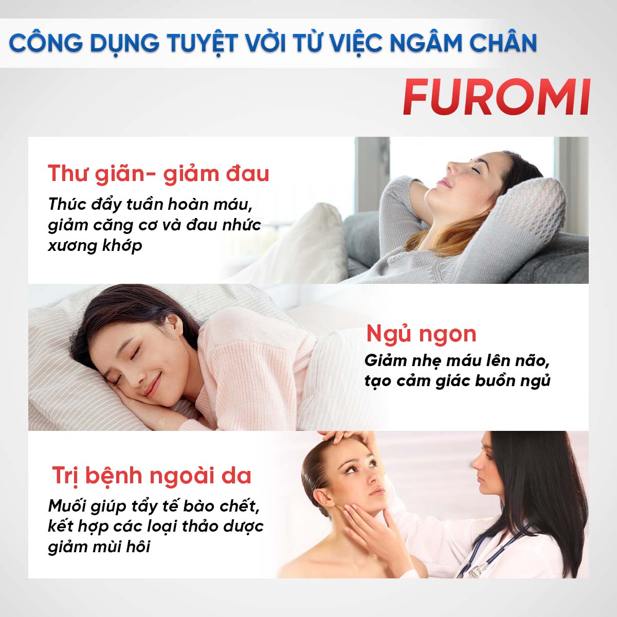 Combo 3 Hộp Thảo Dược Ngâm Chân FUROMI Giúp Giảm Đau Xương Khớp, Khử Mùi Hôi, Thư Giãn Tốt Cho Sức Khỏe 20 Túi Lọc/Hộp