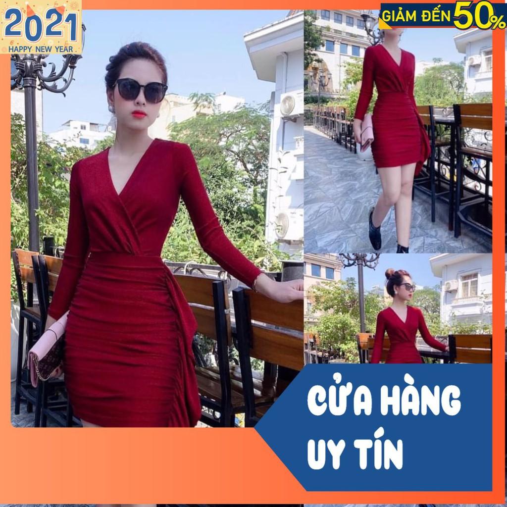 VÁY NHŨ ĐỎ DÚN VẠT BÈO
