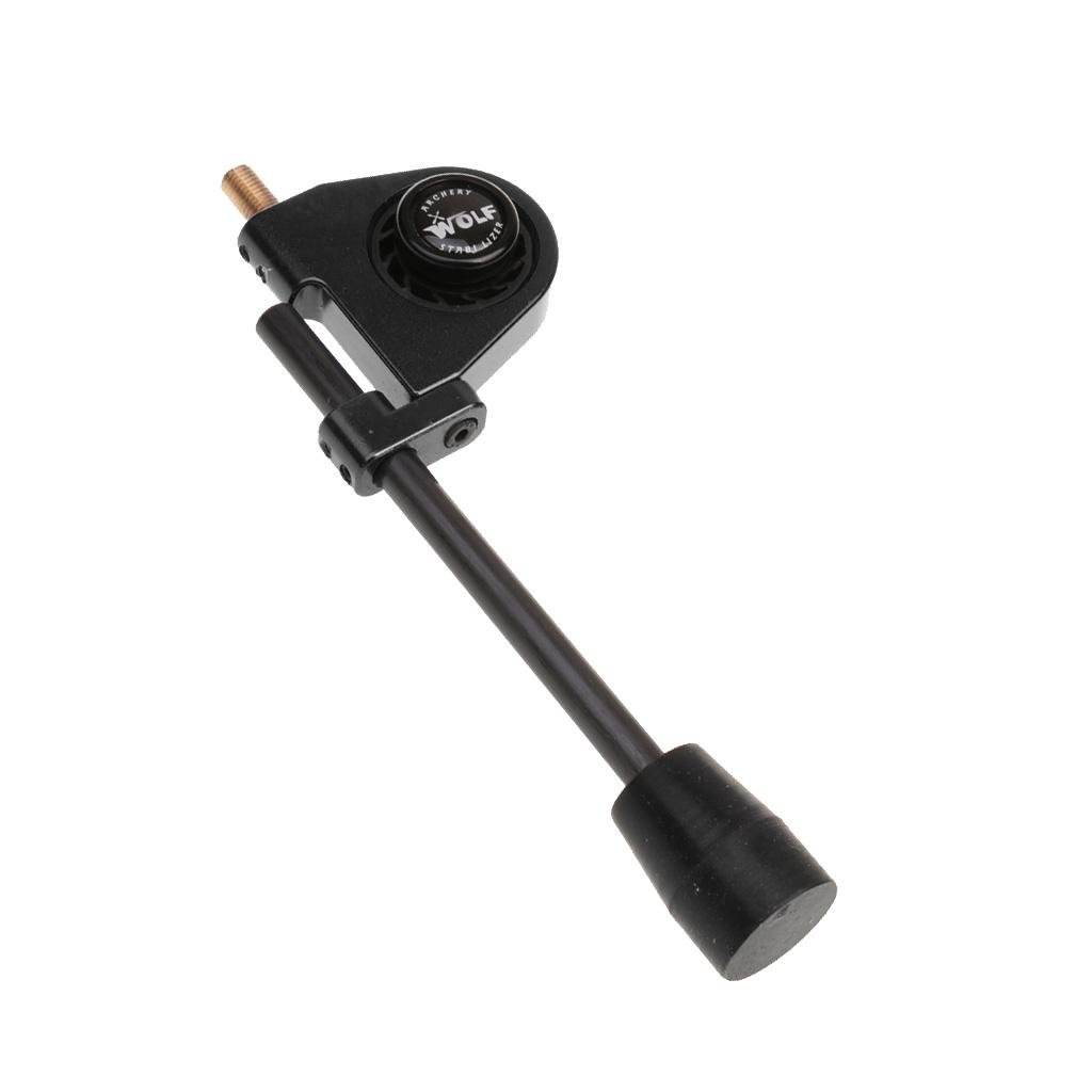 Universal Alloy Archery Stabilizer Bow String Suppressor Stop Silencers Hunting Black