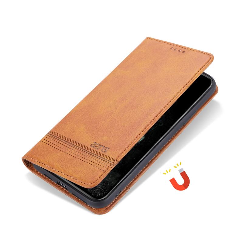 Bao Da Phong Cách Retro Có Ngăn Đựng Thẻ Cho Iphone Xs 11 12 Pro Max