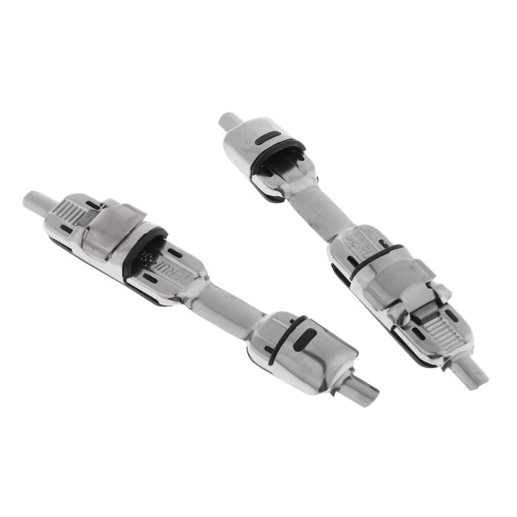 2pcs Metal Fishing Reel Seat Fishing Rod Clip Pole Fitted Deck DIY