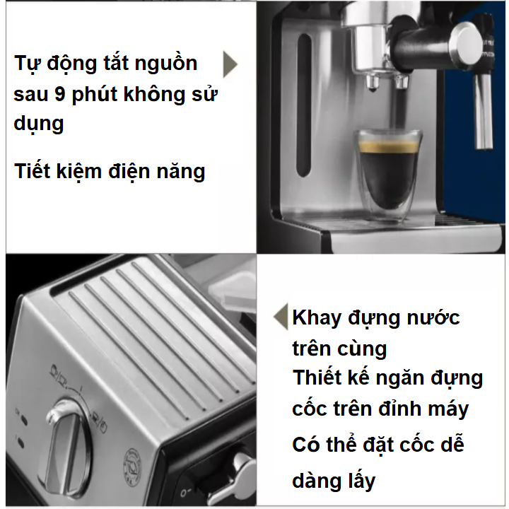 Máy Pha Cà Phê Espresso Delonghi ECP36.31 1100W (15bar) - Hàng Nhập Khẩu