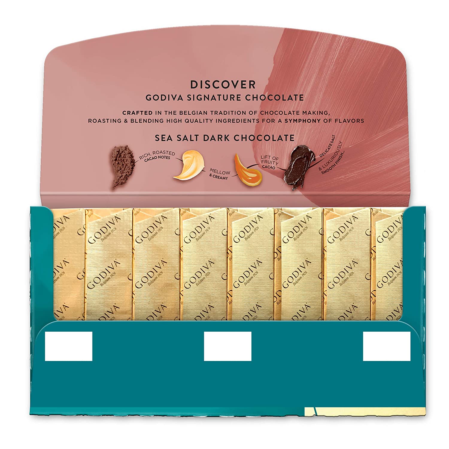 Chocolate Bars ngon nhất thế giới GODIVA Signature : Sea Salt Dark Chocolate 90g