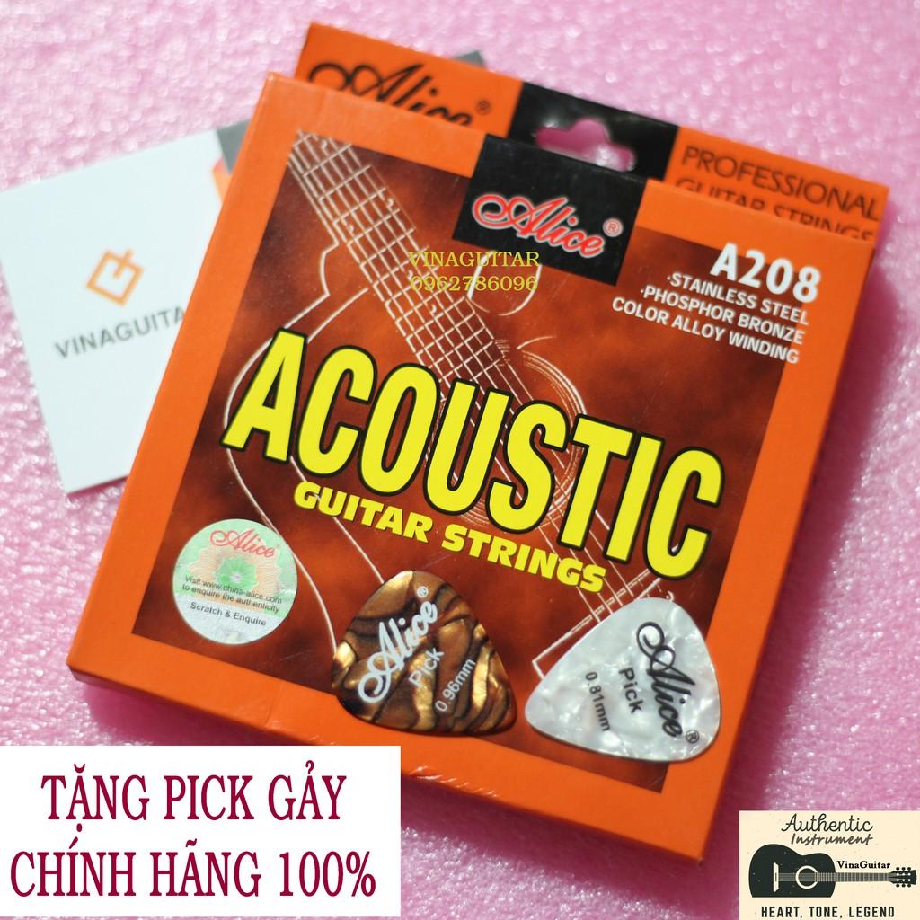 Dây Đàn Guitar Acoustic Alice A208 Chính Hãng- Tặng Pick Gảy