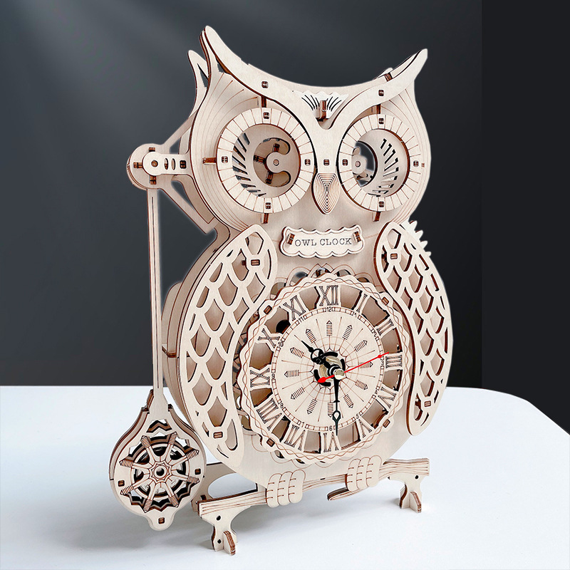 Mô hình Cơ động học Đồng hồ Quả lắc hình Cú Owl Clock U512