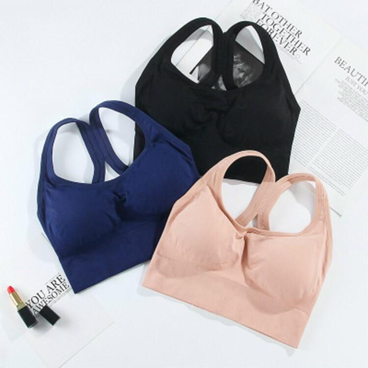 Áo Croptop Bra 385 Lót Ngực Thể Thao Nữ Tập Gym, Yoga, Ôm Sát, Định Hình Phom Ngực