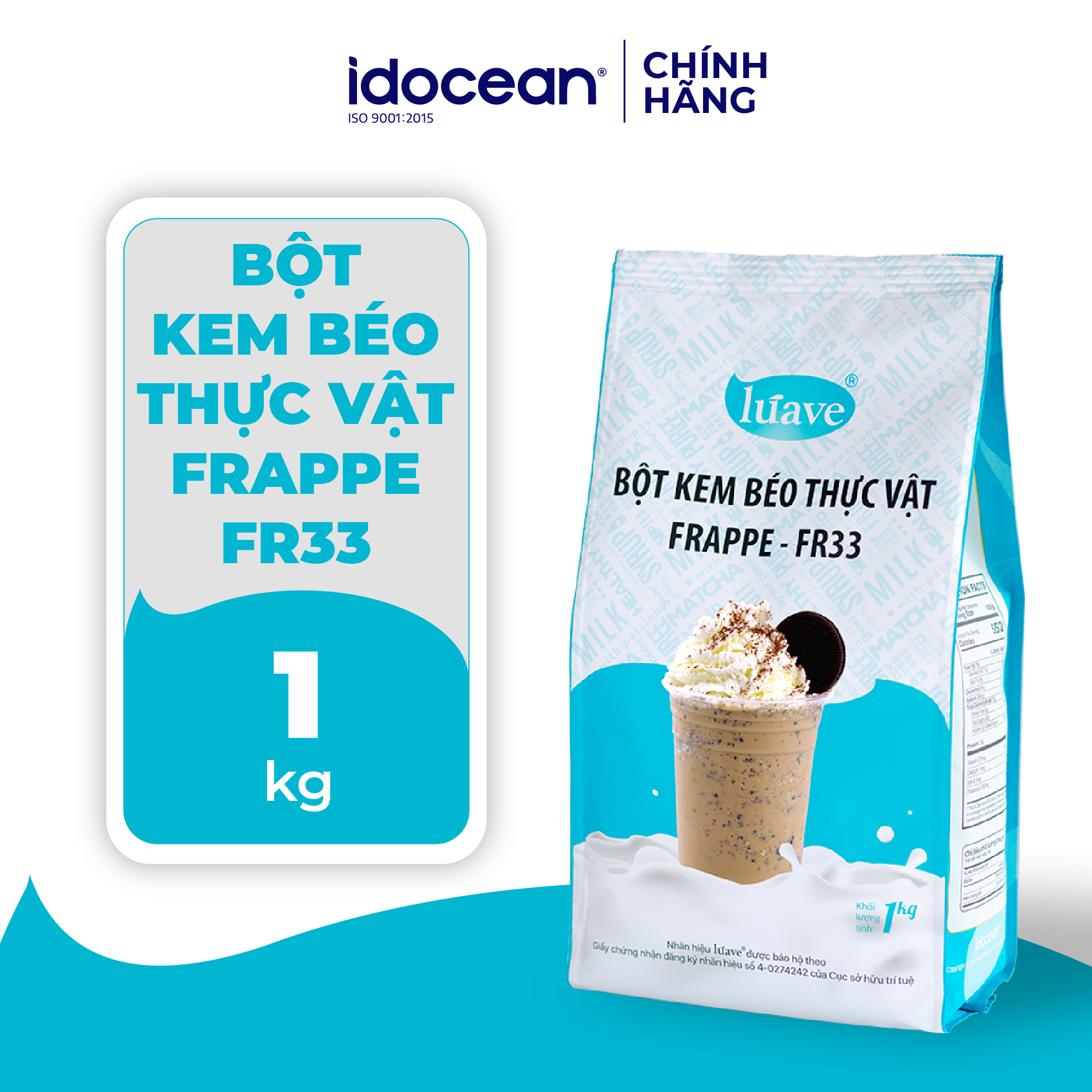 Bột Kem Béo Thực Vật Frappe FR33 - LÚAVE - 1kg