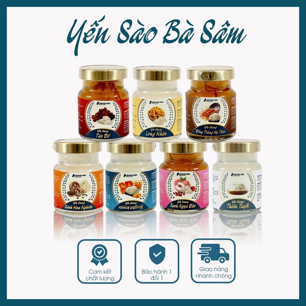 Yến sào Bà Sâm - Yến chưng Đông Trùng Hạ Thảo tốt cho sức khoẻ, bồi bổ dưỡng chất, 80ml/hũ chất lượng 100%