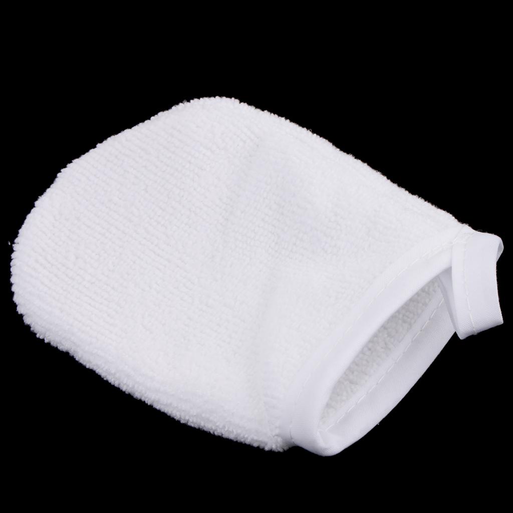 3 Cái Soft Microfiber Face Cleansing Găng Tay Trang điểm Tẩy Vải Pad Tái Sử Dụng