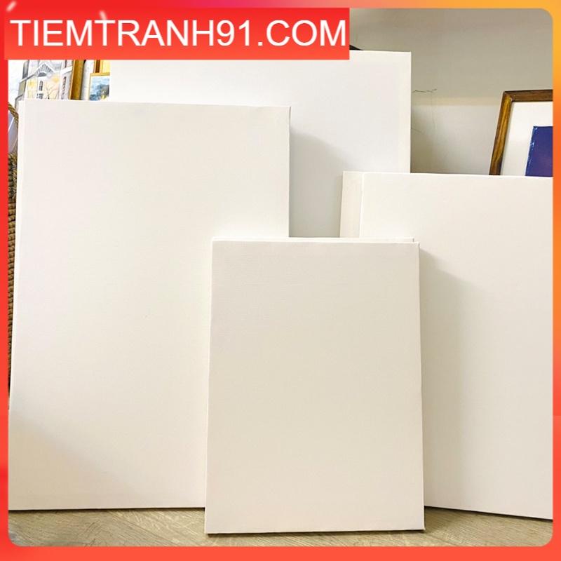 Toan vẽ tranh sơn dầu, toan canvas trắng căng sẵn nhiều size