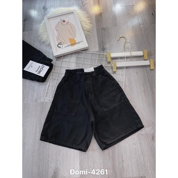 Quần Ngố Lửng Aiori Ống Rộng Dáng Chữ A Lưng Cao Vải Cực Xịn, Chất Jeans Cotton Thoáng Mát, Mềm Mịn, Lai Cuốn_Mã 4258