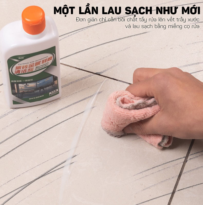 Dung Dịch Xoá Vết Xước Gạch Sàn Nhà Siêu Sạch Cao Cấp Ceramic 260ml