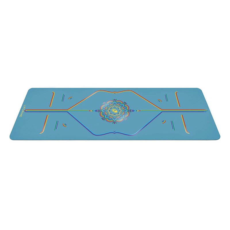 Thảm yoga định tuyến PU Liforme Blue Sky Rainbow 4.2mm