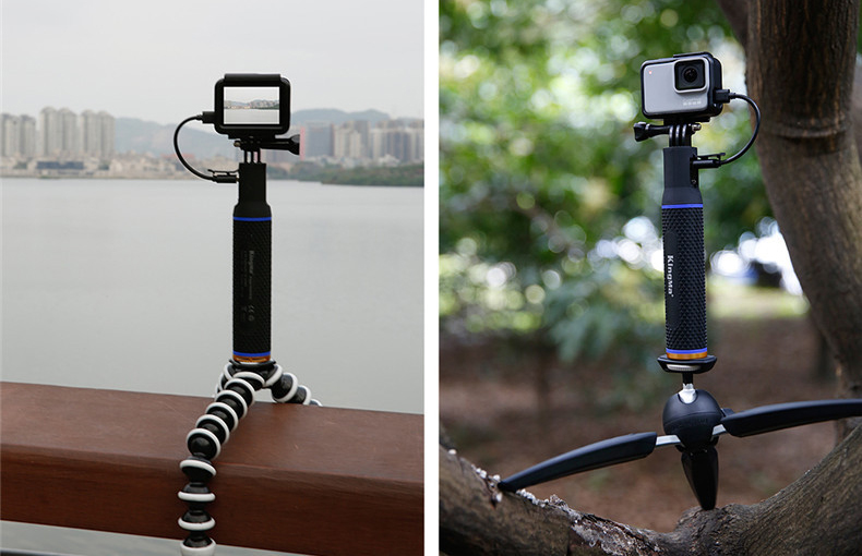 Gậy KINGMA kiêm sạc dự phòng cho máy quay hành động GoPro, Sjcam, Yi Action, Osmo Action