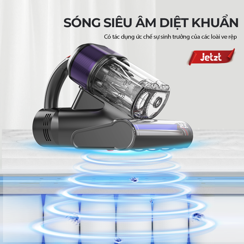 Máy hút bụi giường đệm diệt khuẩn UV JETZT J17, hàng chính hãng