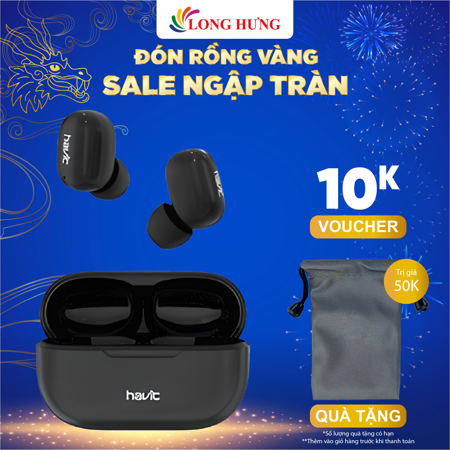 Tai nghe Bluetooth True Wireless Havit TW925 - Hàng chính hãng