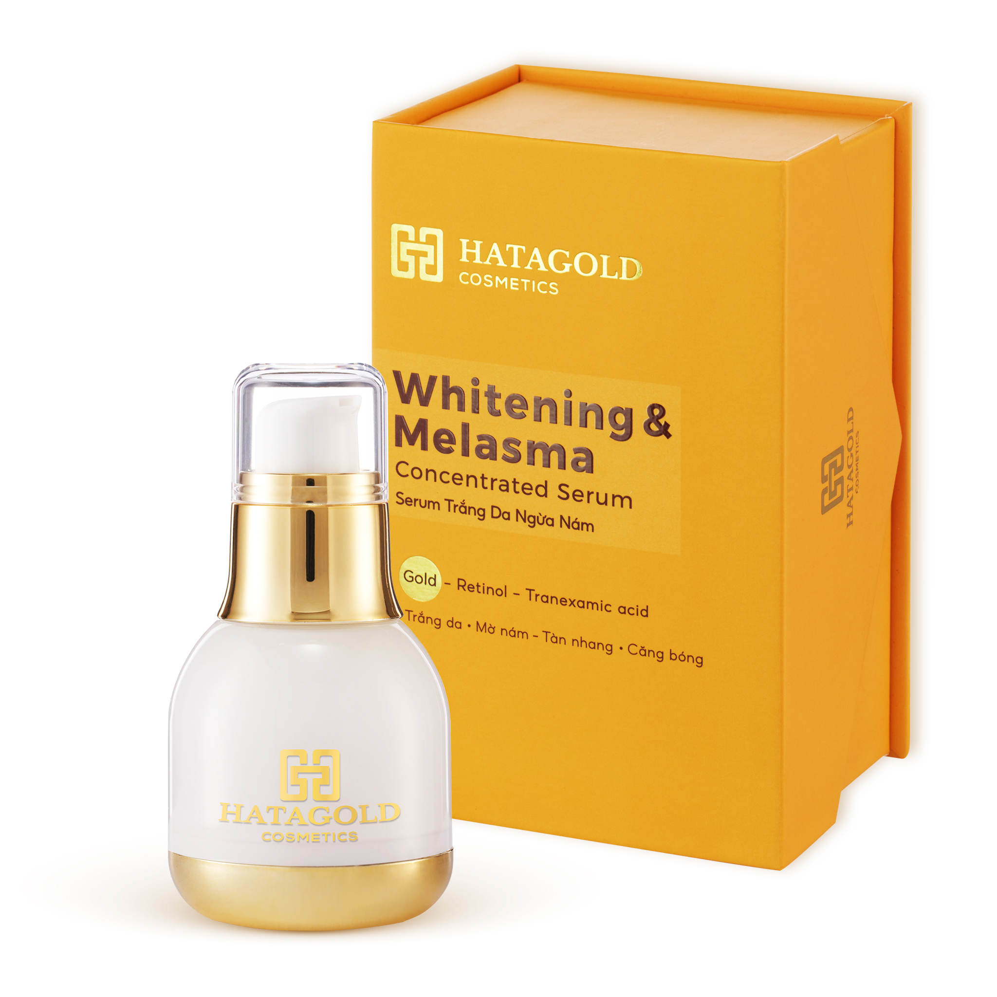 HATAGOLD | Serum Tinh Chất Vàng 24K - Whitening and Melasma Concentrated Serum - KL:20g