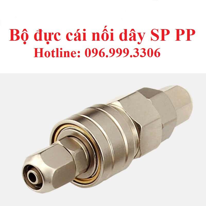 Bộ khớp nối đực cái cắm dây SP-PP khí nén chịu được áp suất cao, đầy đủ kích cỡ