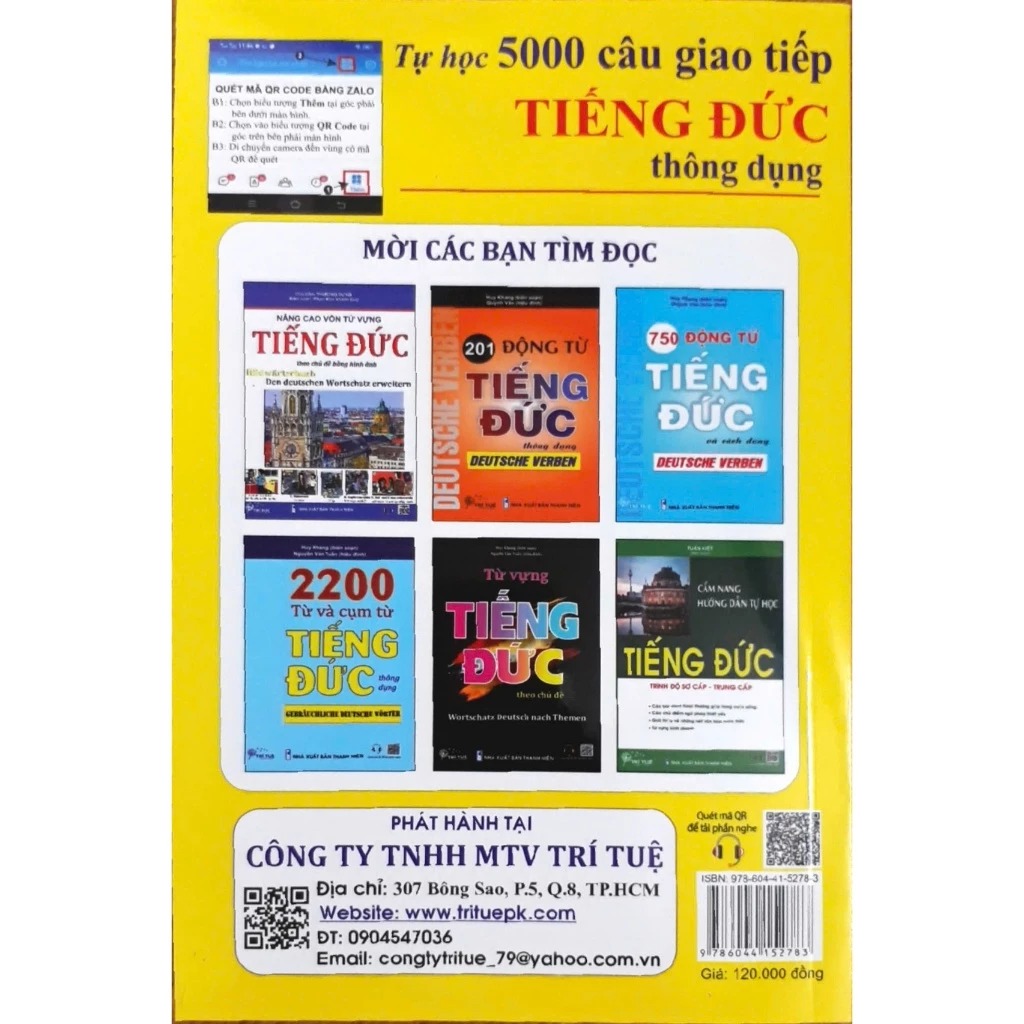 Tự học 5000 câu giao tiếp tiếng Đức thông dụng