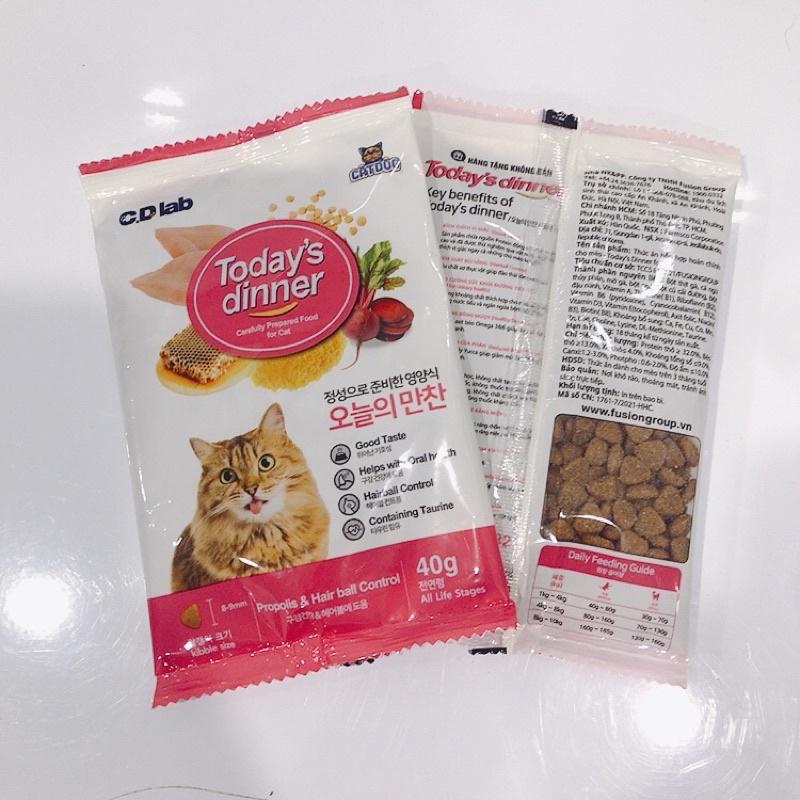 Thức ăn hạt cho mèo TODAY'S DINNER nhập khẩu Hàn Quốc - thức ăn cho mèo mọi lứa tuổi