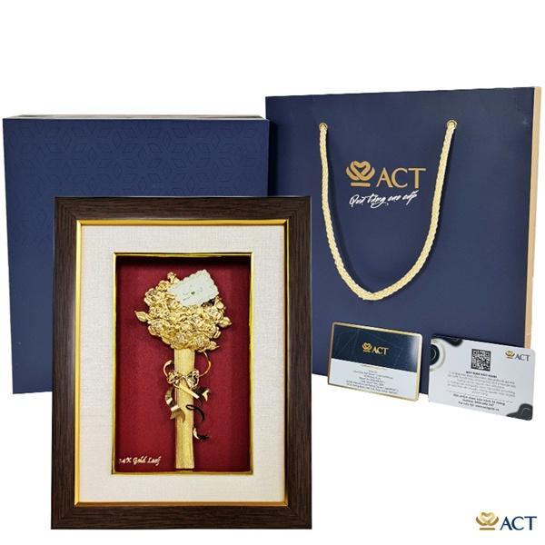 Tranh Hoa Hồng dát vàng 24k - quà tặng vợ, quà tặng bạn gái, quà 20/10, quà 8/3, quà valentine,...