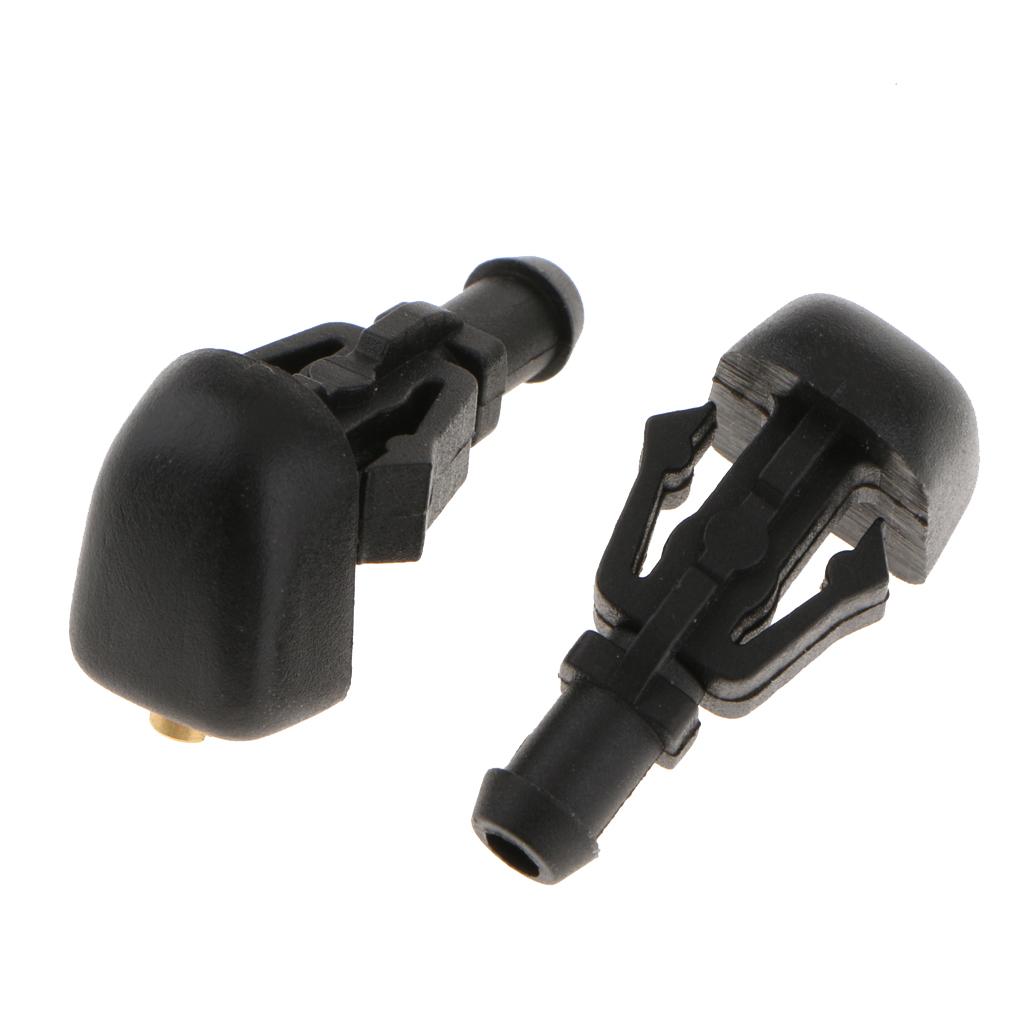 2 Pieces Car Front Windshield Washer Wiper Fluid Spray Jet Nozzles for Ford