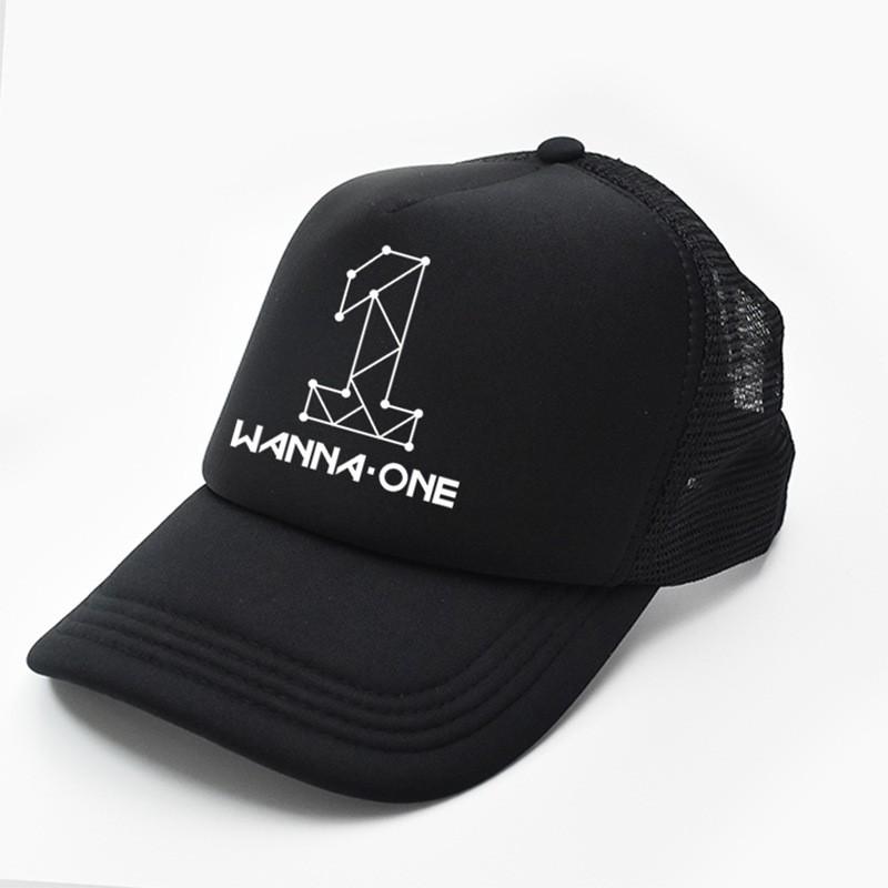 Mũ nón Kpop Wanna One lưỡi trai phối lưới/ Mũ Unisex Kpop