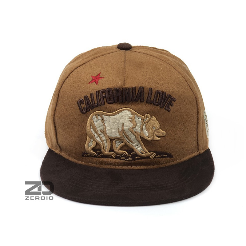 Nón hiphop, mũ snapback nam nữ California nâu đất phong cách cá tính