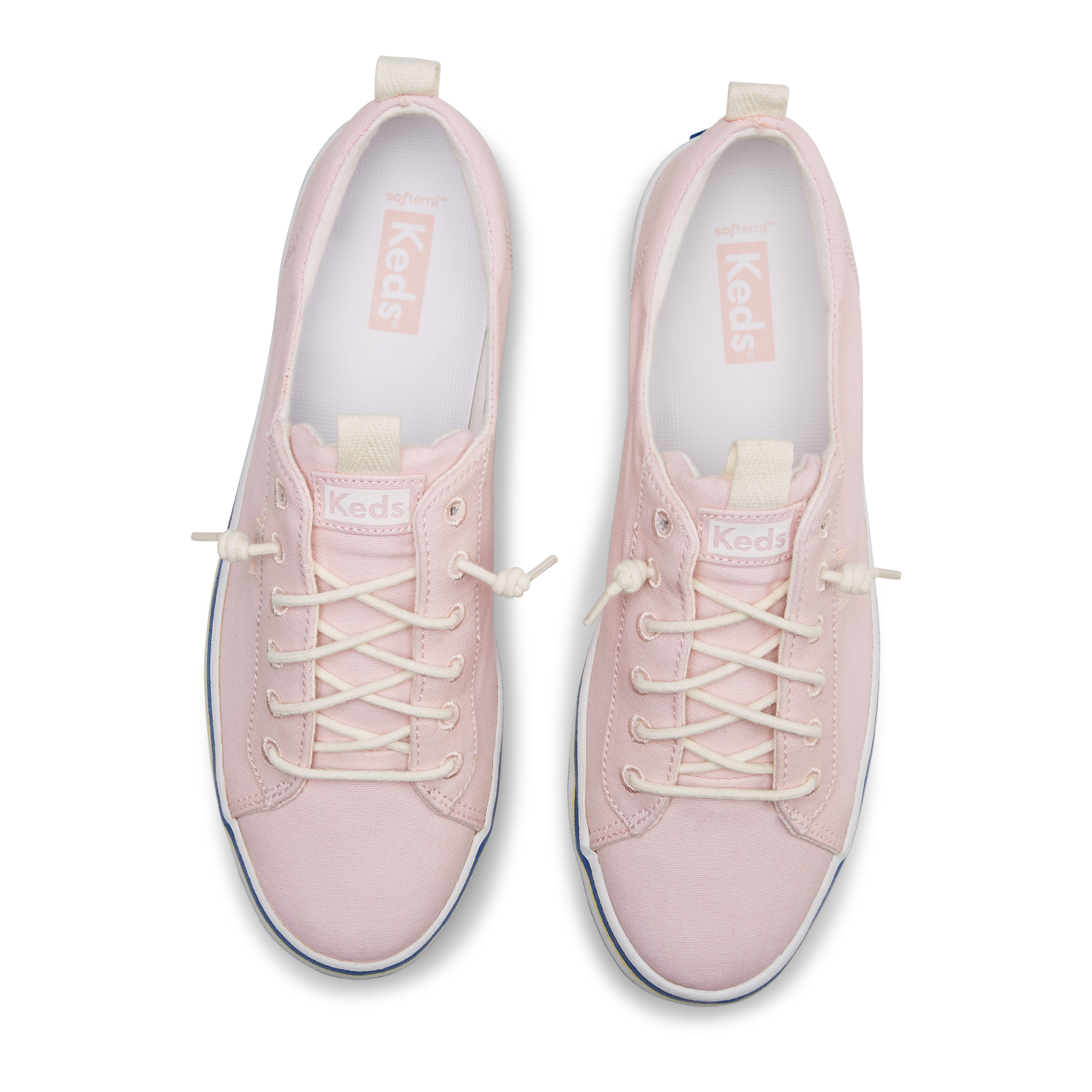 Giày Keds Nữ- Kickback Canvas Striple Foxing Pink- KD066327