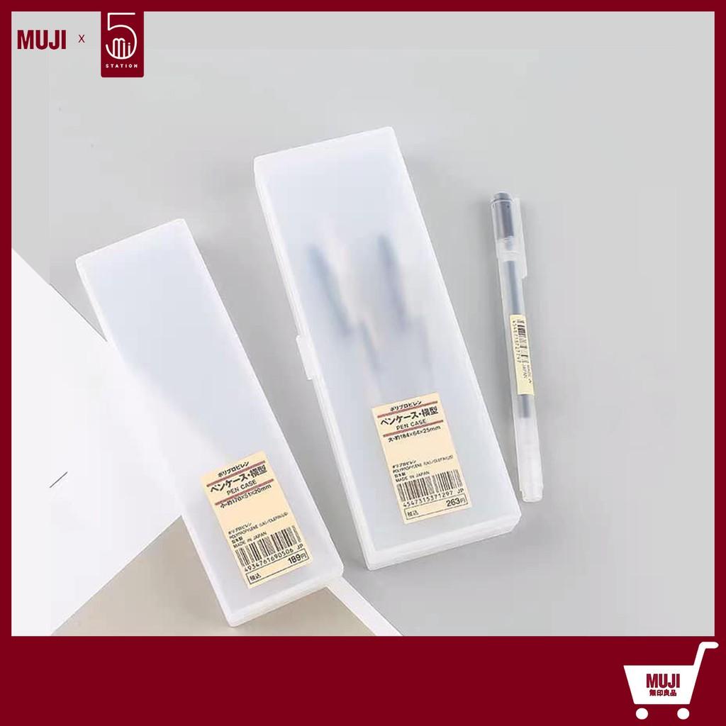 Hộp Bút Nhựa Muji - Hàng Chính Hãng