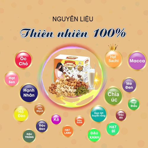 Ngũ cốc bầu siêu dinh dưỡng Lạc Lạc giảm ốm nghén, giúp xương của bé phát triển toàn diện, vào con nhiều hơn vào mẹ